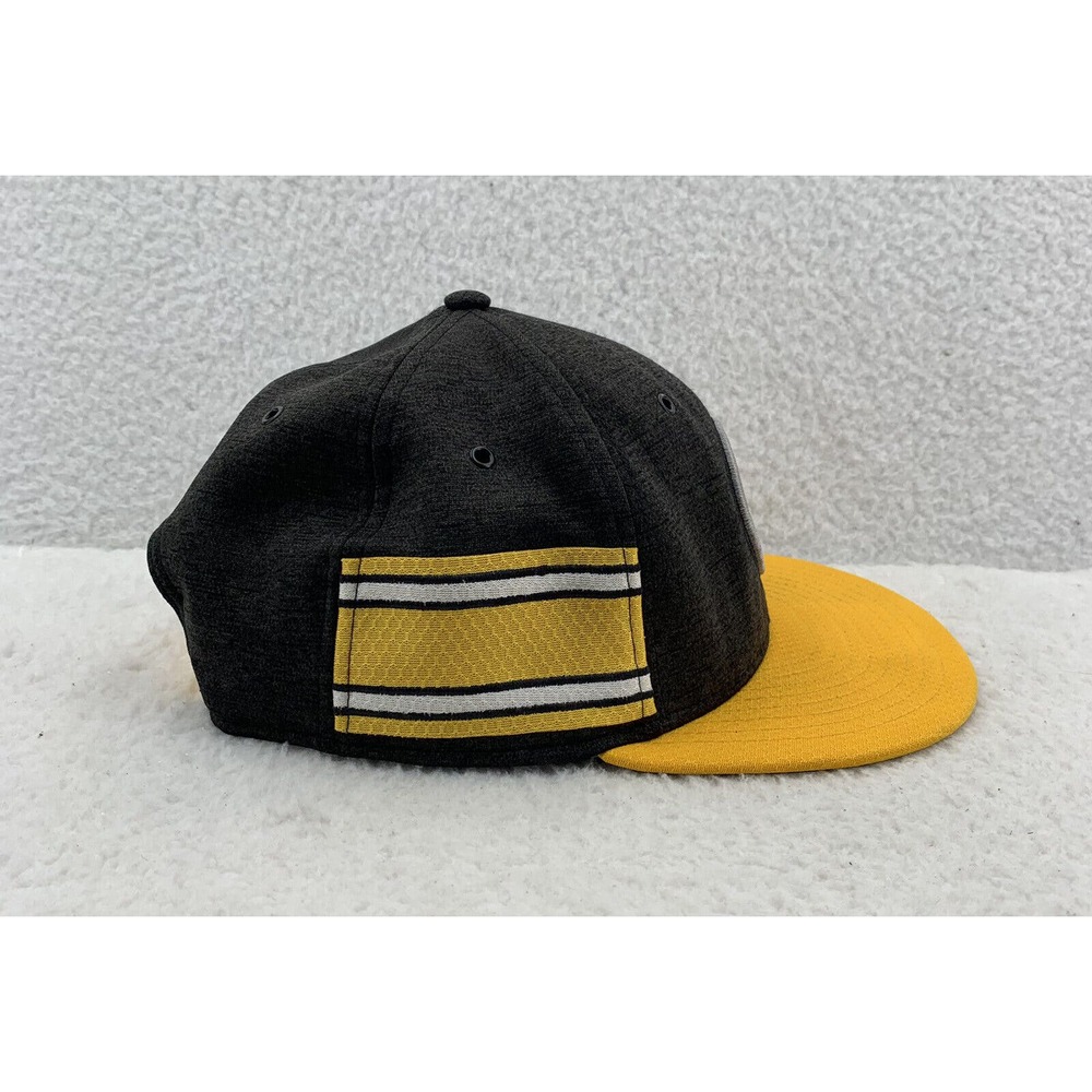 Pittsburgh Steelers New Era Hat Mens Snapback OSFM Steel City Black Yellow NFL - Picture 4 of 8